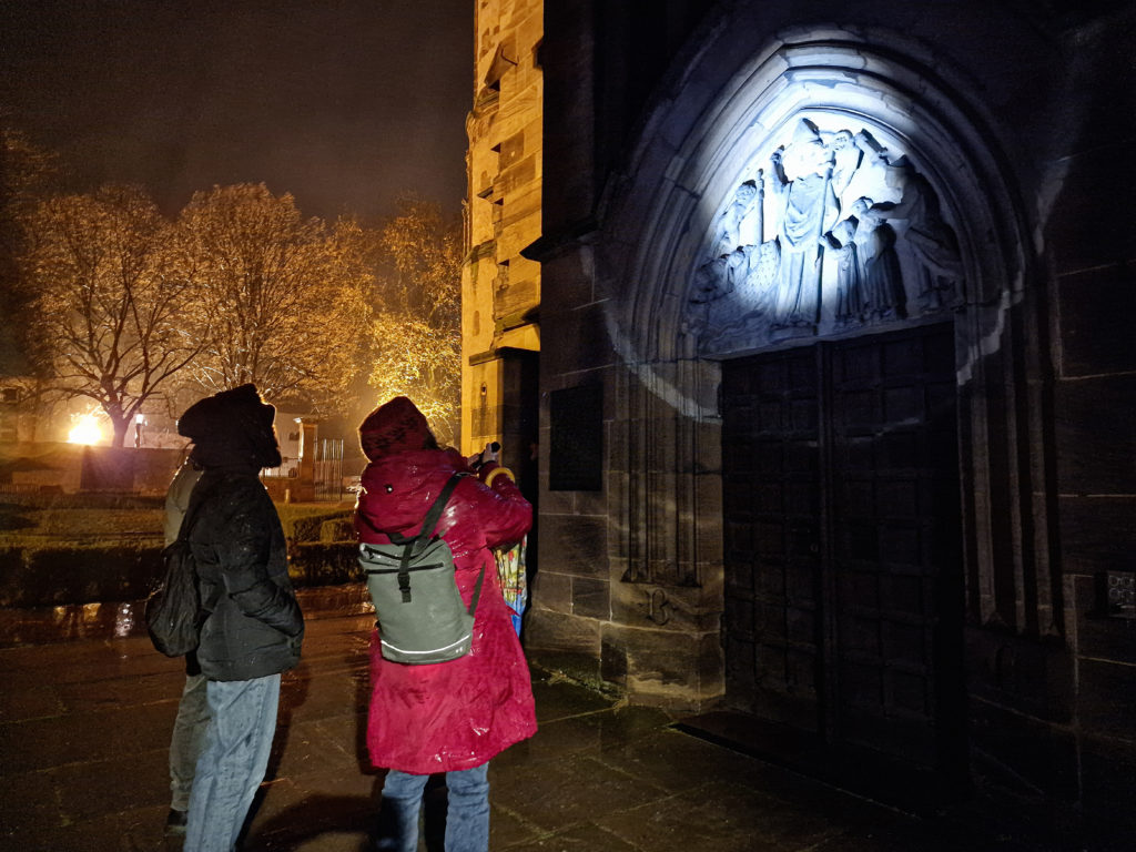 Taschenlampenführung in Worms am Dom Nikolauskapelle