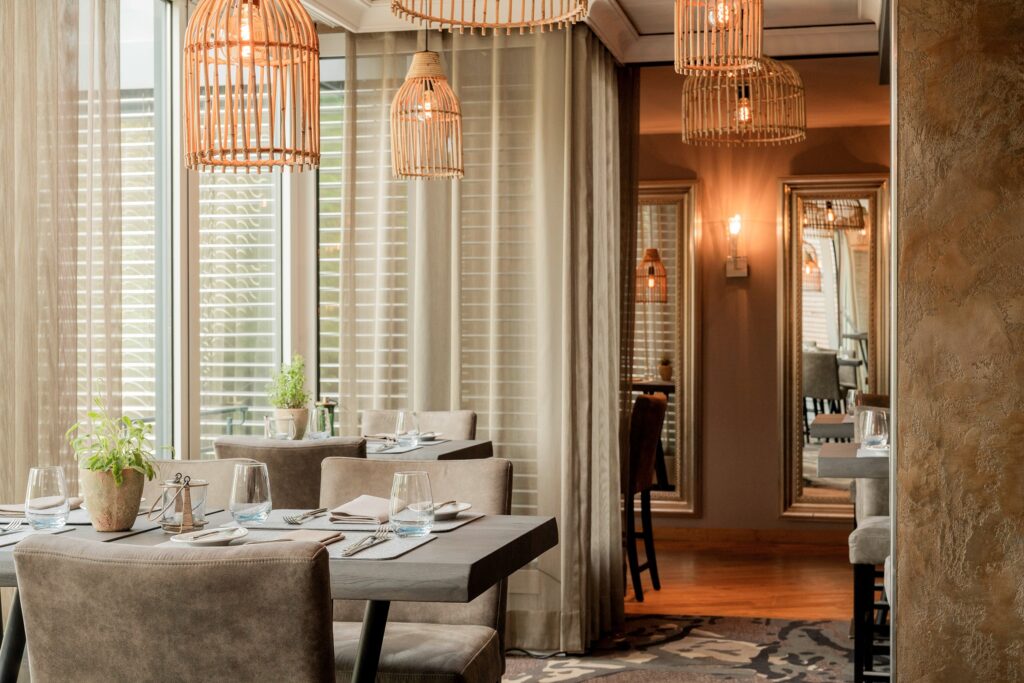 Blick in der Restaurant Atrium im Atrium Hotel in Mainz