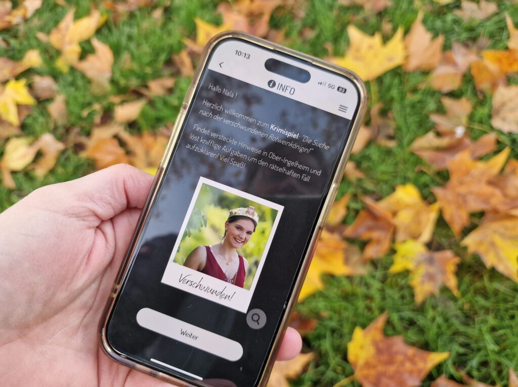 Op zoek naar de rode wijn koningin - puzzel-app van Tour Original